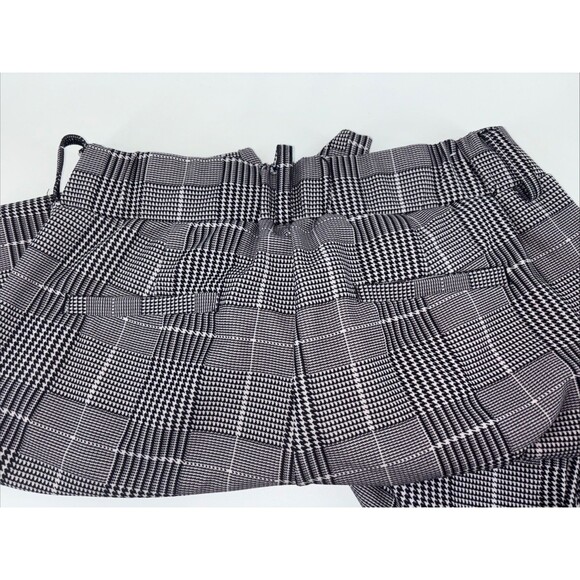 Boomboom Jeans Womens Black/White Glen Plaid Dress Pant Pull On Size Small - Picture 6 of 8